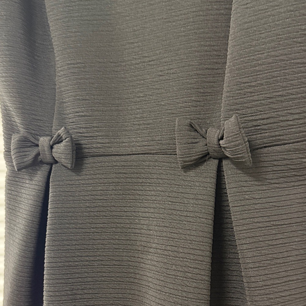 LC Lauren Conrad Women's Black Bow waist Dress Size 4 Sleeveless Sheath cocktail - Picture 3 of 9